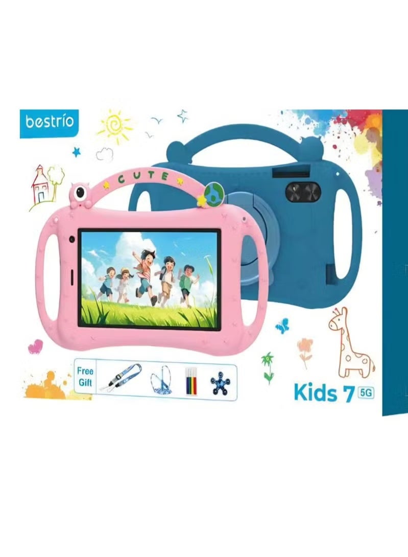 BESTRIO Kids 7” 5G Tablet for Children – 7 Inch Display, Android 13, Octa Core Processor, 8GB RAM, 512GB ROM, Dual Camera, 5G Connectivity, Parental Controls, Free Gifts Included - Image 2